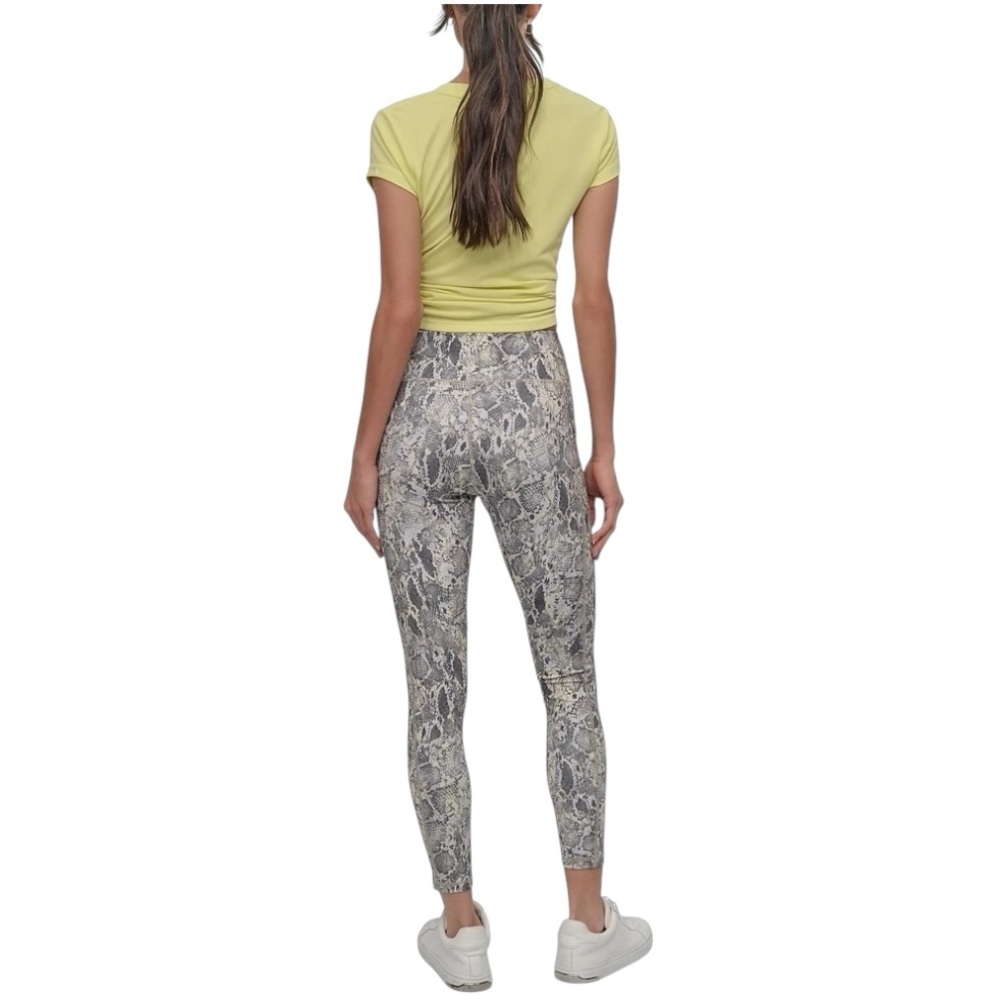 Dkny Sport Women's Printed High Waist Tights Medium